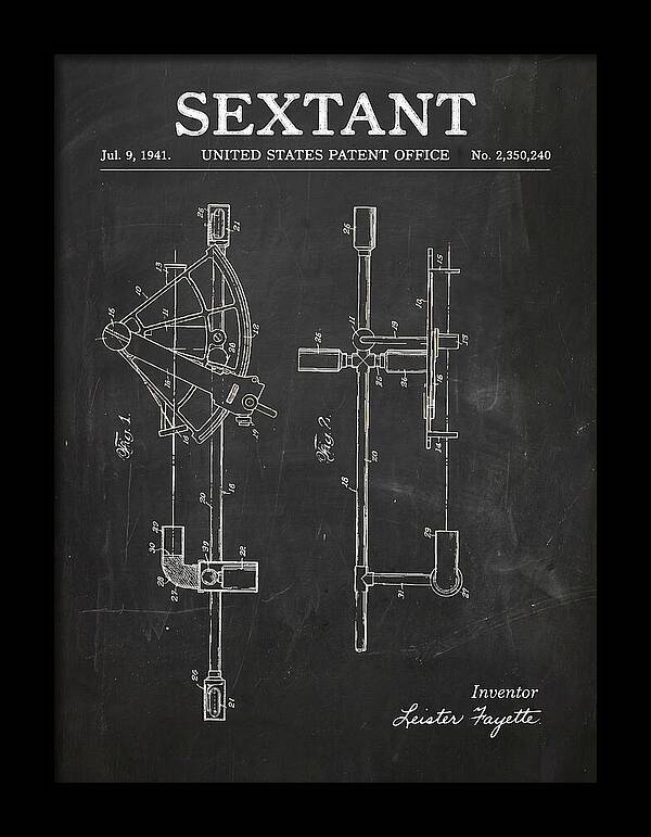 Sextant Chalkboard Patent Us2350240