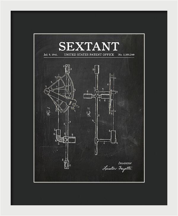 Sextant Chalkboard Patent Us2350240