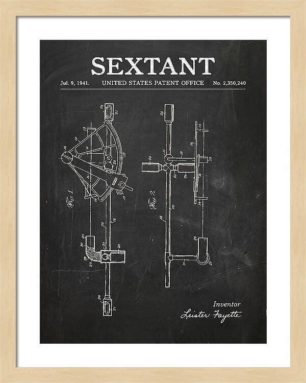 Sextant Chalkboard Patent Us2350240