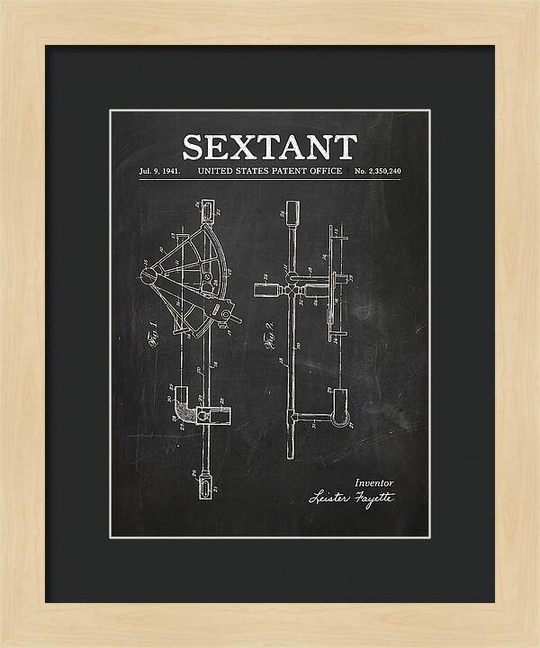 Sextant Chalkboard Patent Us2350240
