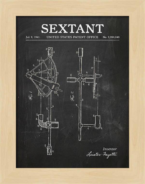 Sextant Chalkboard Patent Us2350240