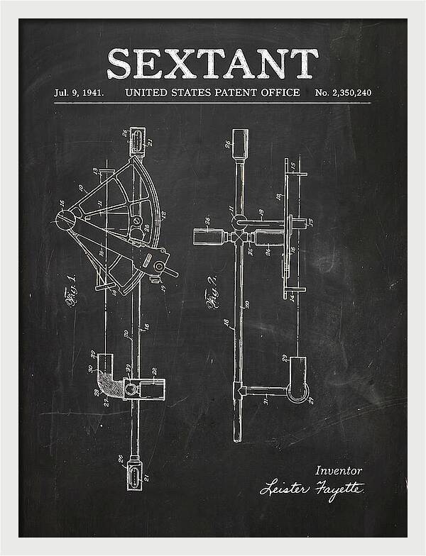 Sextant Chalkboard Patent Us2350240