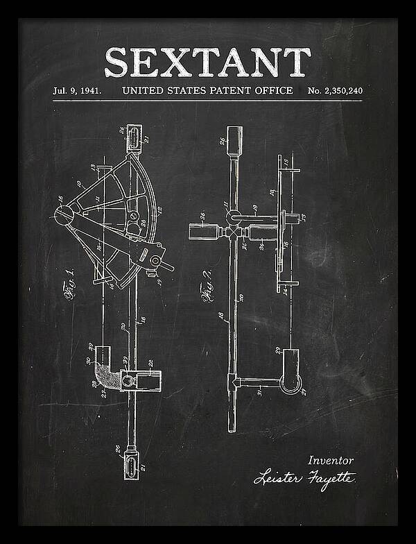 Sextant Chalkboard Patent Us2350240