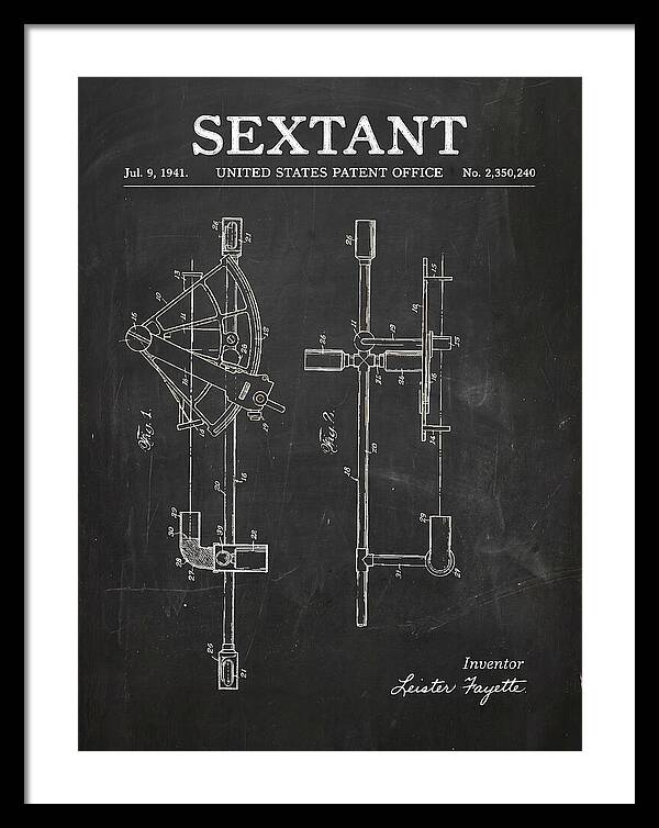 Sextant Chalkboard Patent Us2350240