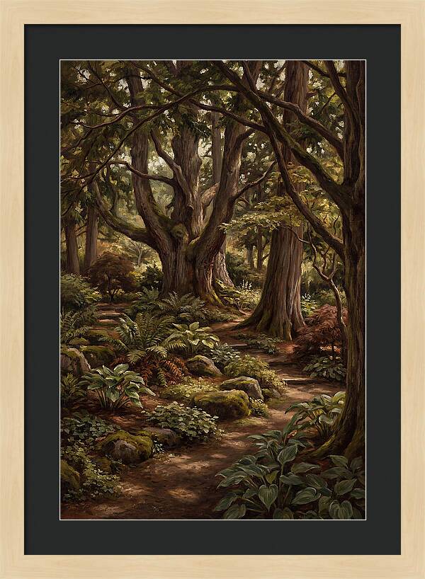 Shade Garden Under Tall Trees