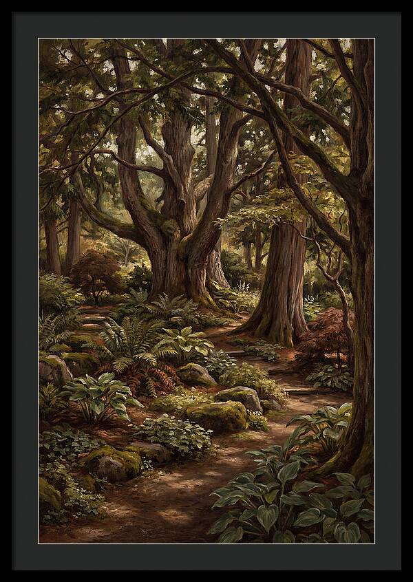 Shade Garden Under Tall Trees