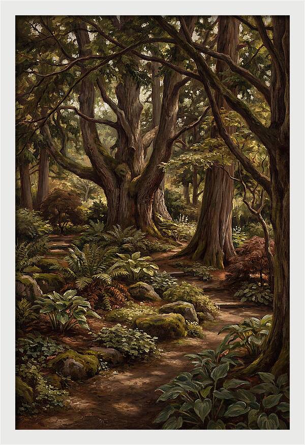 Shade Garden Under Tall Trees