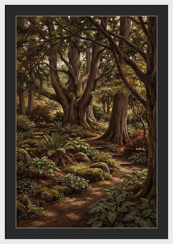 Shade Garden Under Tall Trees