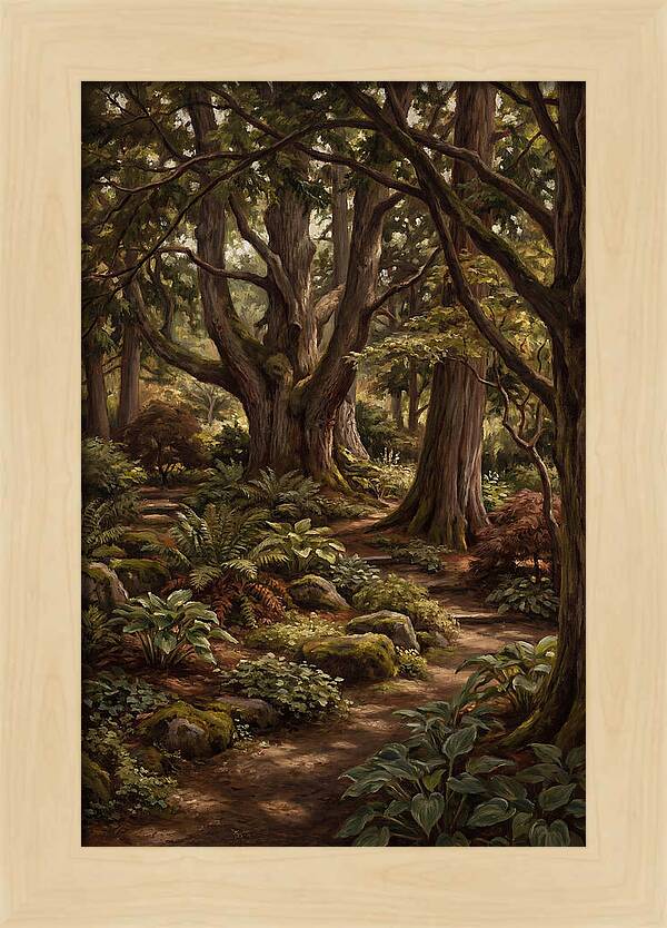 Shade Garden Under Tall Trees