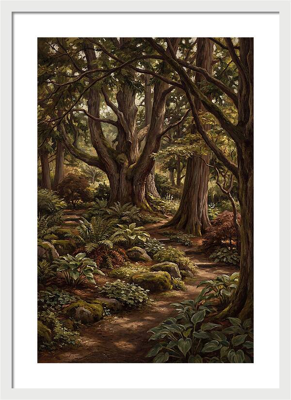 Shade Garden Under Tall Trees