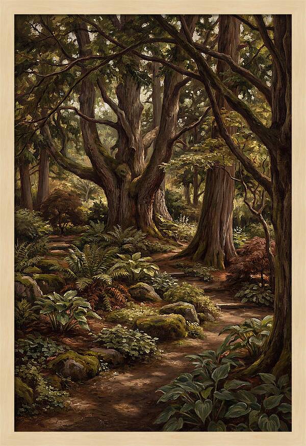 Shade Garden Under Tall Trees