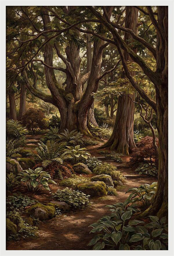 Shade Garden Under Tall Trees