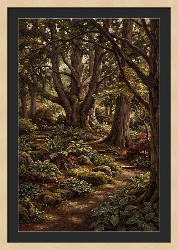 Shade Garden Under Tall Trees