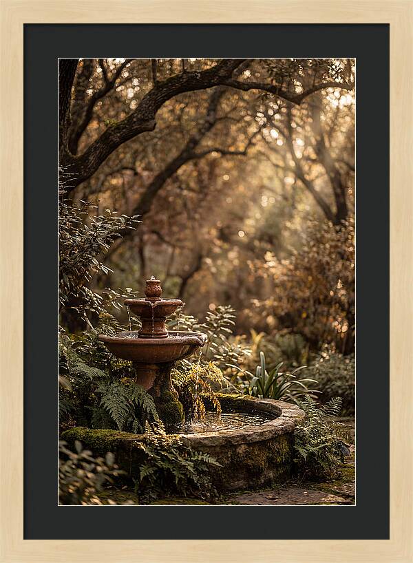 Shaded Serenity Fountain