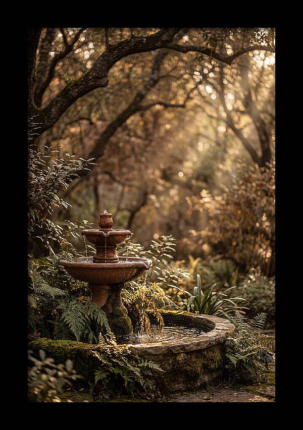 Shaded Serenity Fountain