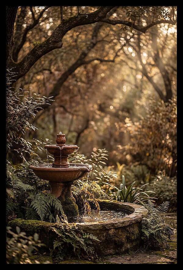 Shaded Serenity Fountain