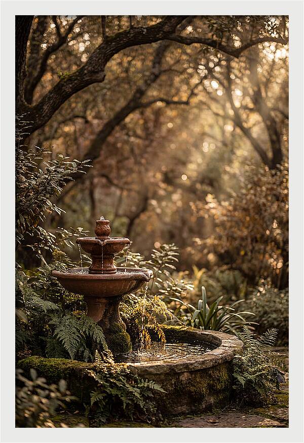 Shaded Serenity Fountain