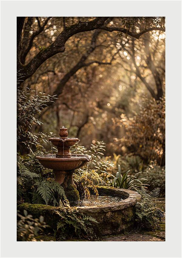 Shaded Serenity Fountain