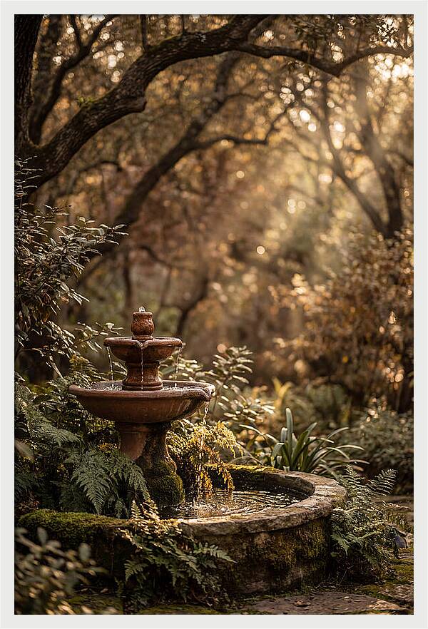 Shaded Serenity Fountain
