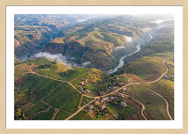 Shan Hills Of Myanmar From Above