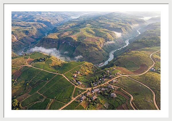 Shan Hills Of Myanmar From Above