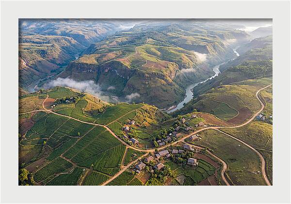 Shan Hills Of Myanmar From Above