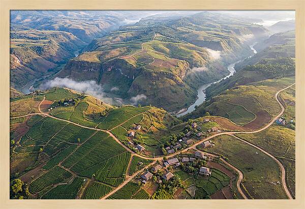 Shan Hills Of Myanmar From Above