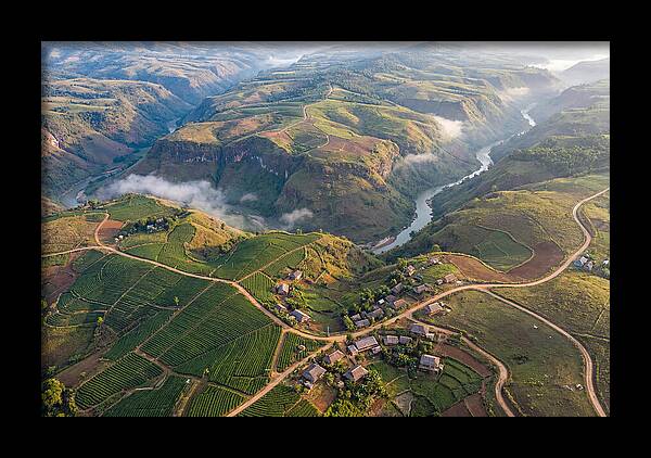 Shan Hills Of Myanmar From Above