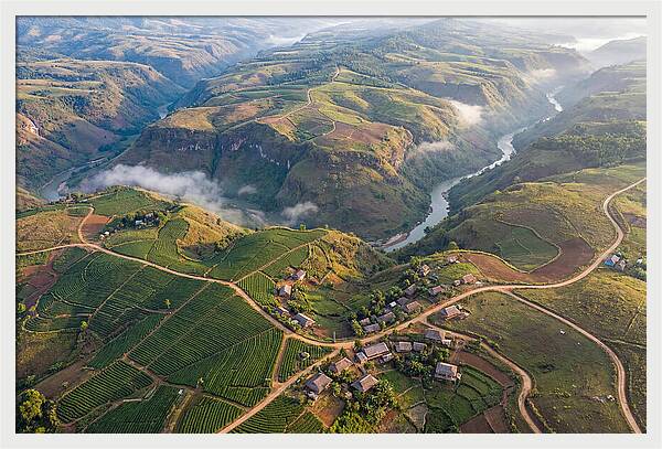 Shan Hills Of Myanmar From Above