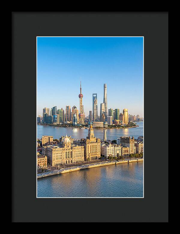 Shanghai Bund Skyline At Dusk