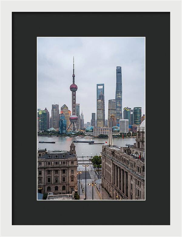 Shanghai Bund Skyline View