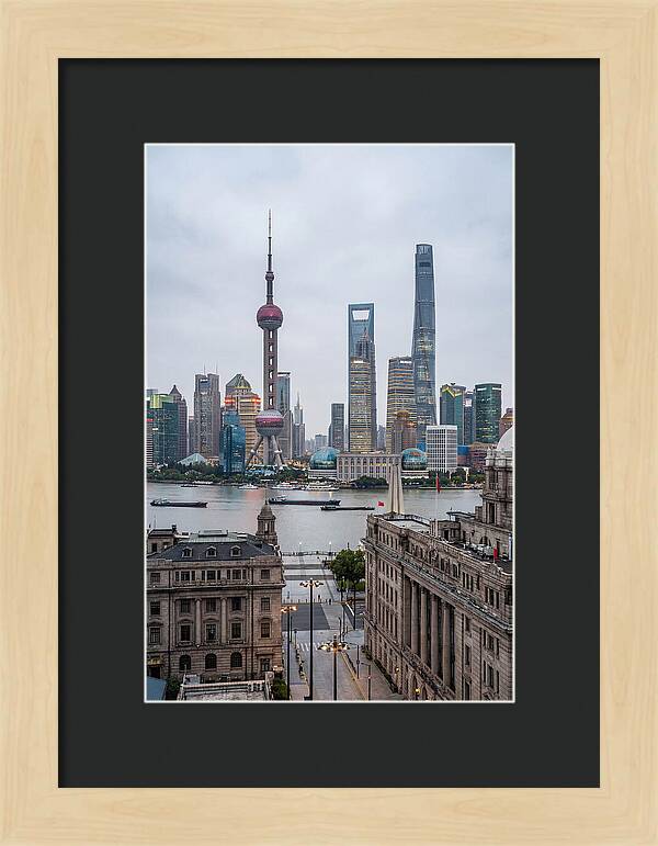 Shanghai Bund Skyline View