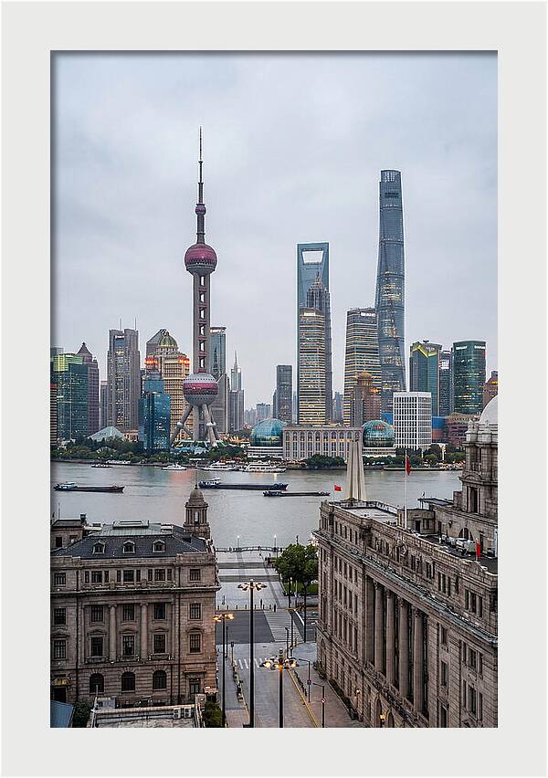 Shanghai Bund Skyline View