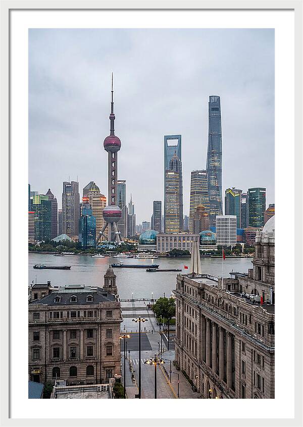 Shanghai Bund Skyline View