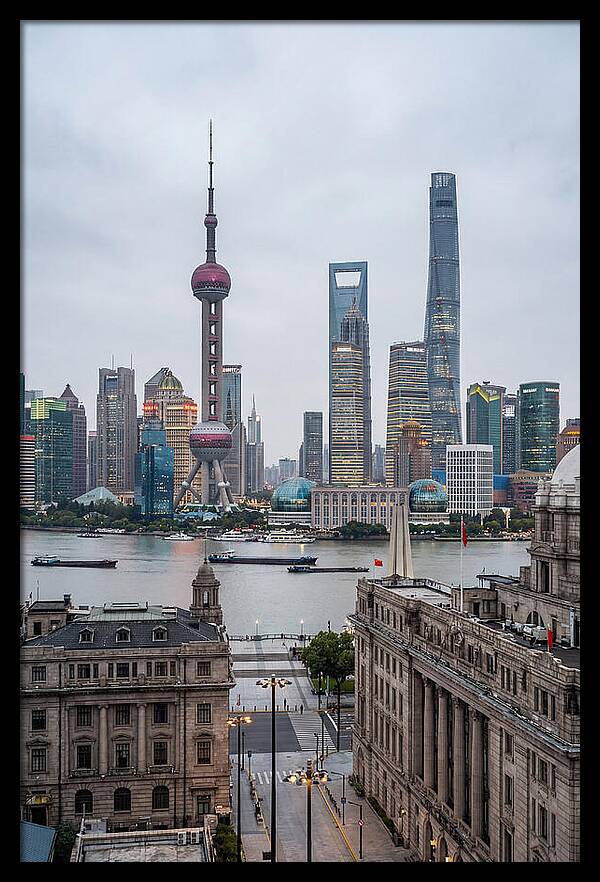 Shanghai Bund Skyline View