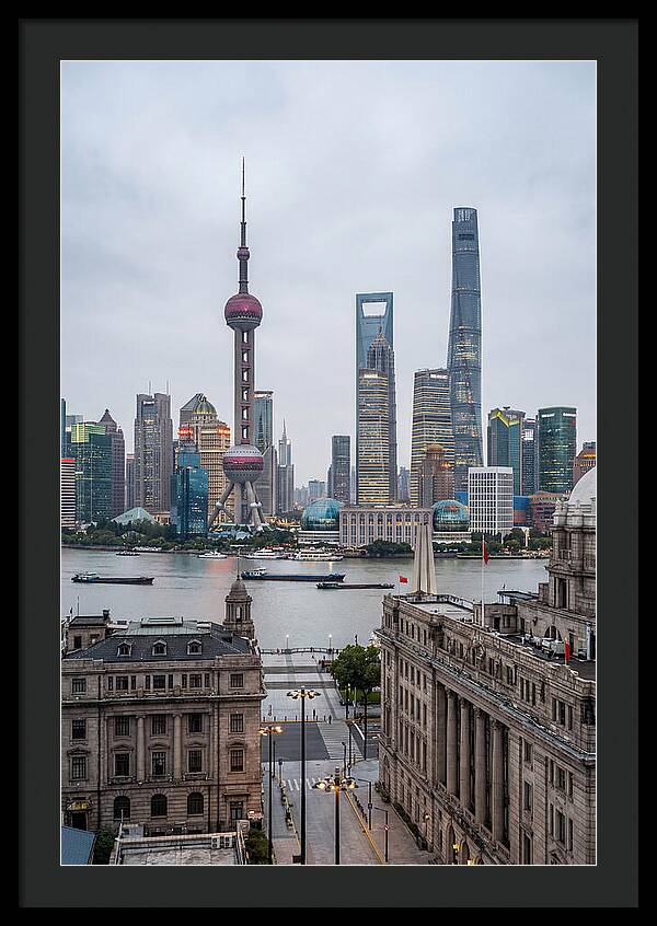 Shanghai Bund Skyline View