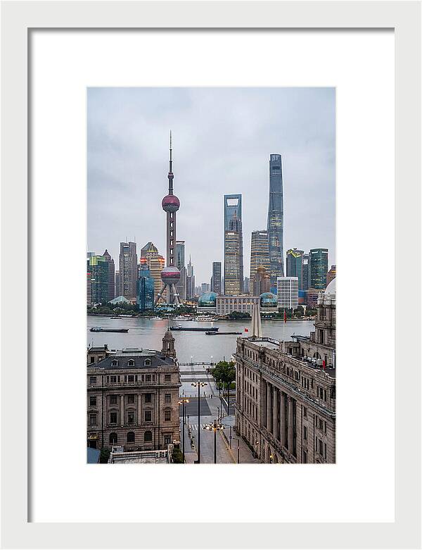 Shanghai Bund Skyline View