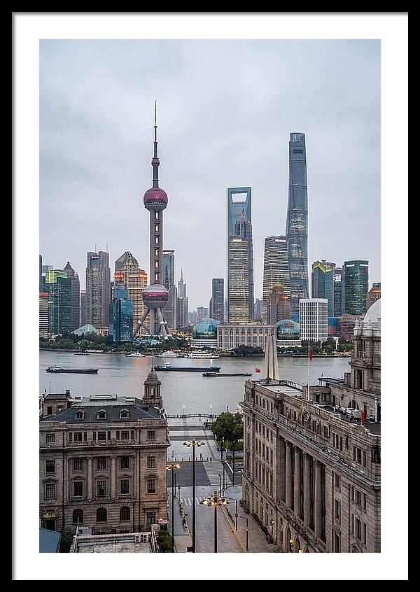 Shanghai Bund Skyline View