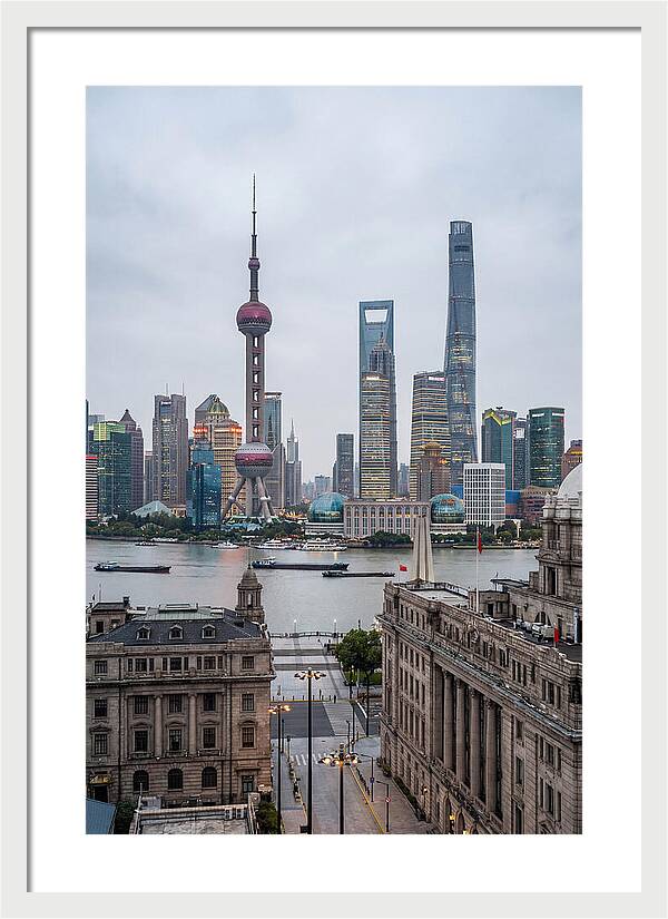 Shanghai Bund Skyline View