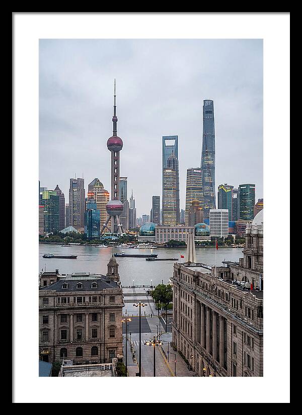 Shanghai Bund Skyline View