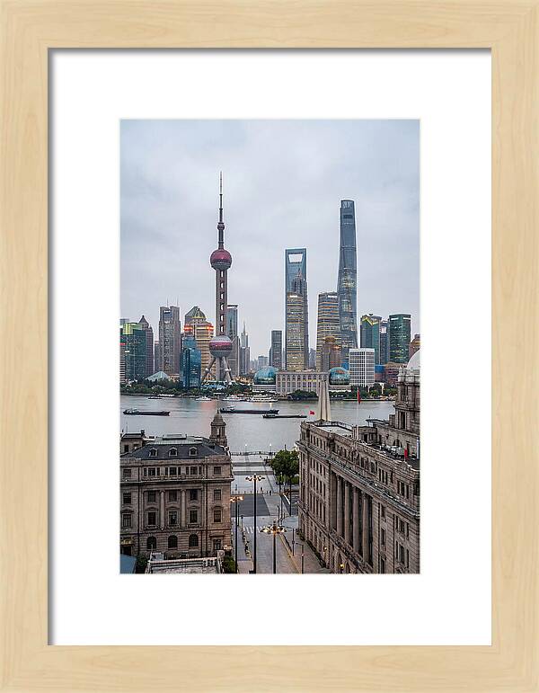 Shanghai Bund Skyline View
