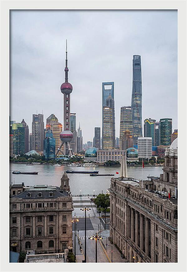 Shanghai Bund Skyline View