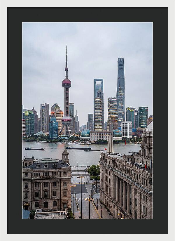 Shanghai Bund Skyline View