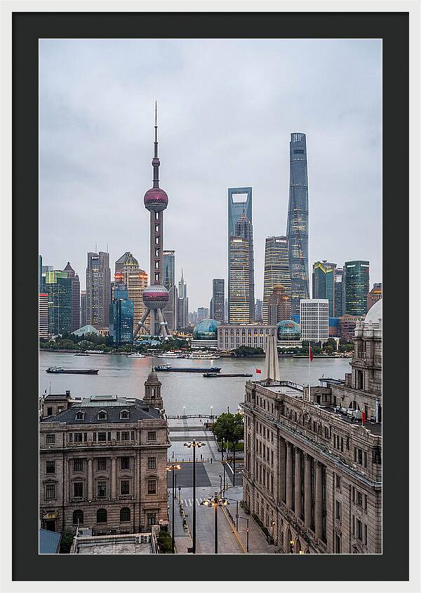 Shanghai Bund Skyline View