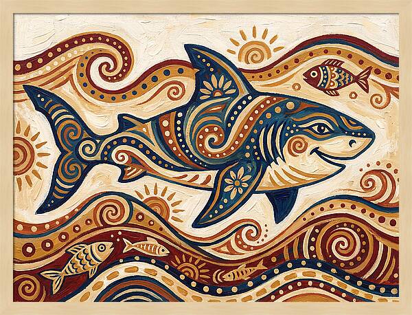 Shark Folk Art
