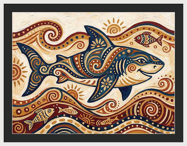 Shark Folk Art