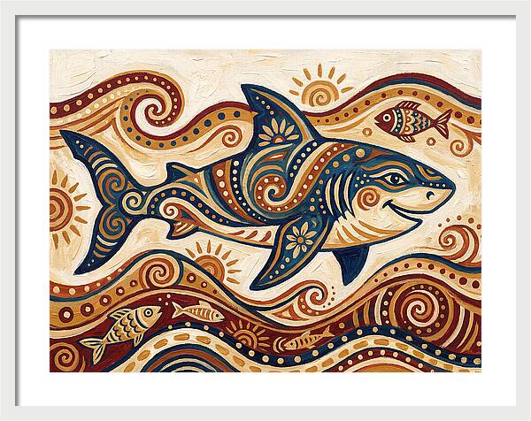 Shark Folk Art