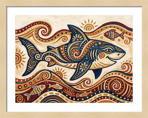 Shark Folk Art