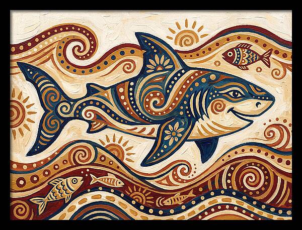 Shark Folk Art