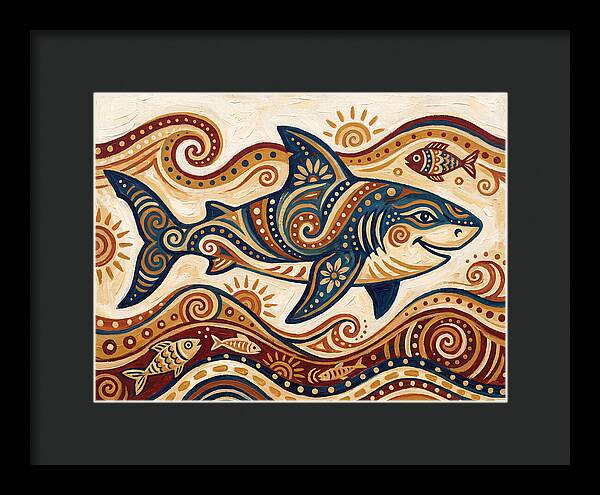 Shark Folk Art